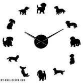 Clock Stickers Small Dogs My Wall Clock